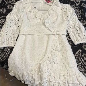 Lilly Pulitzer 2 piece white eyelet. 10